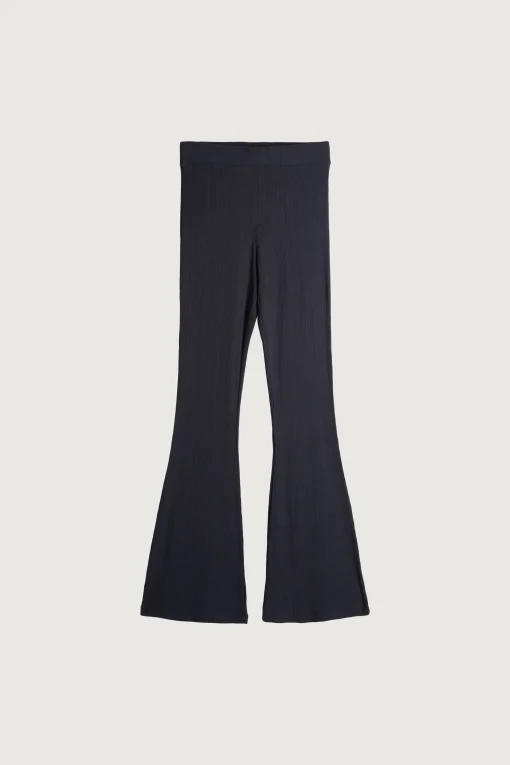 RIBBED FLARED PANT