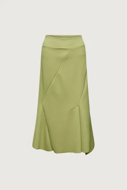RIBBED MIDI SKIRT