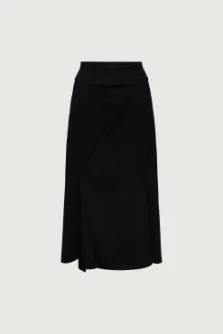 RIBBED MIDI SKIRT
