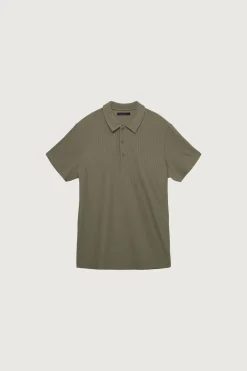 RIBBED POLO T-SHIRT