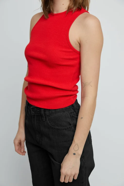 RIBBED TANK TOP