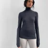 RIBBED TURTLENECK LONG SLEEVE