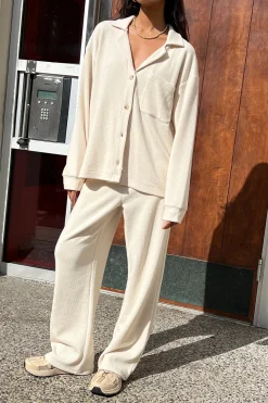 RIB-KNIT PANT