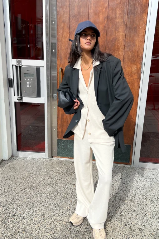 RIB-KNIT PANT