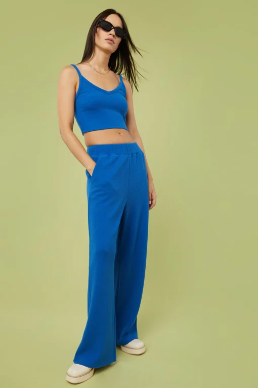 RIB-KNIT PANT