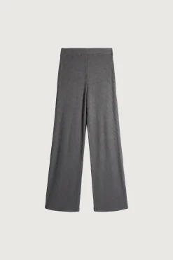 RIB-KNIT STRAIGHT LEG PANT
