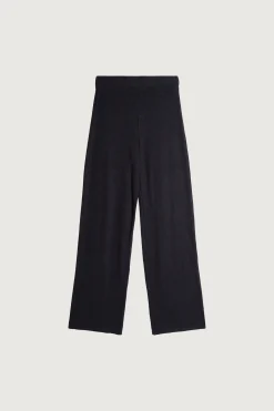 RIB-KNIT STRAIGHT LEG PANT