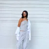 RUCHED HALTER NECK TOP