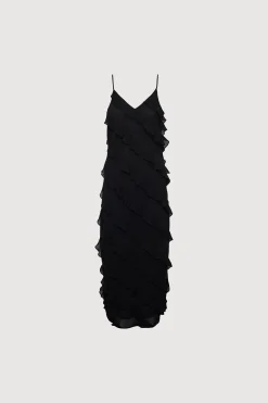 RUFFLED MAXI DRESS