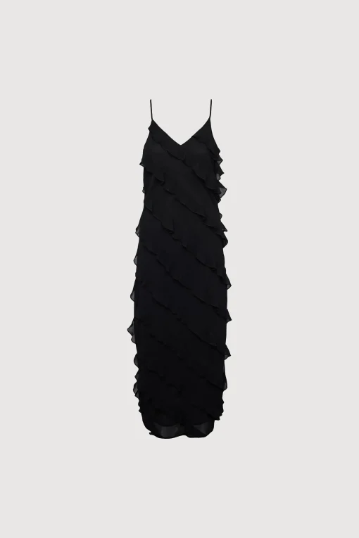 RUFFLED MAXI DRESS