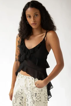 RUFFLED TANK TOP