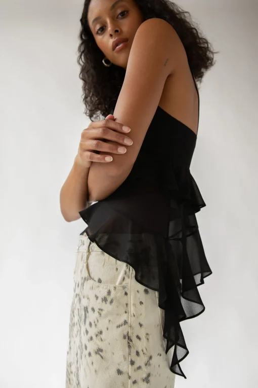 RUFFLED TANK TOP