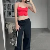 SATIN BUSTIER TOP