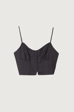 SATIN BUSTIER TOP