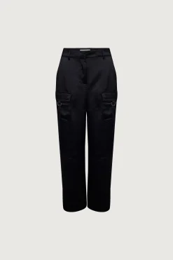 SATIN CARGO PANT