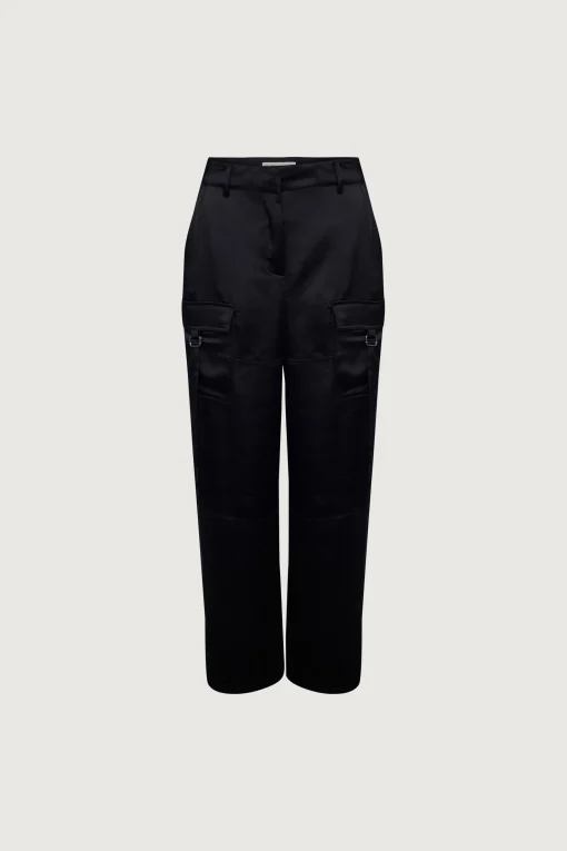 SATIN CARGO PANT