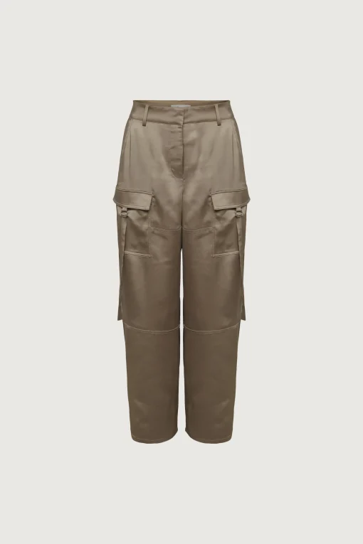 SATIN CARGO PANT