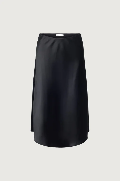 SATIN MIDI SLIP SKIRT