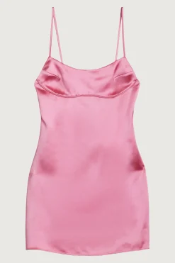 SATIN MINI SLIP DRESS