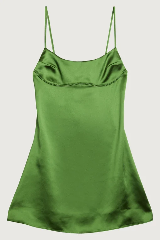 SATIN MINI SLIP DRESS