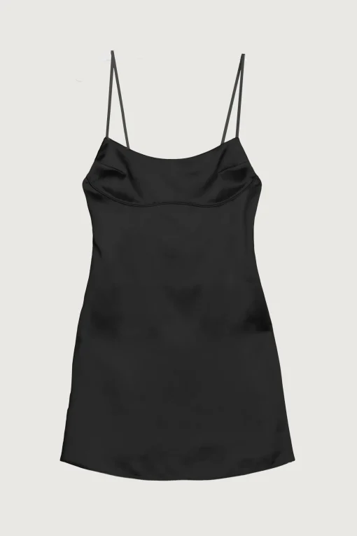 SATIN MINI SLIP DRESS