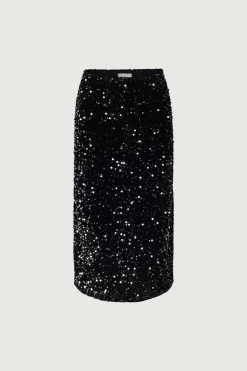 SEQUIN MIDI SKIRT