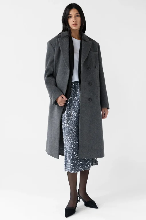 SEQUIN MIDI SKIRT
