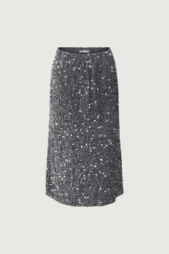 SEQUIN MIDI SKIRT
