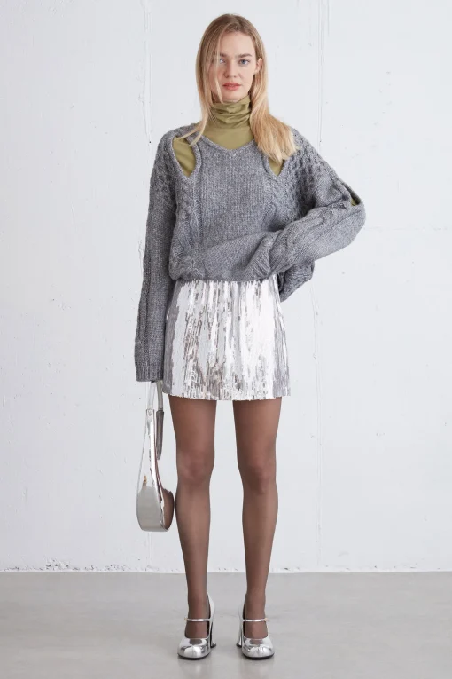 SEQUIN MINI SKIRT
