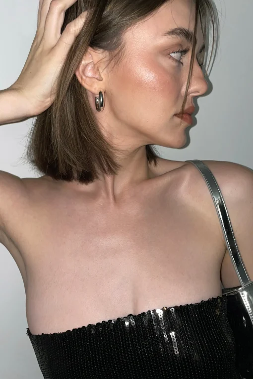 SEQUIN TUBE MIDI DRESS