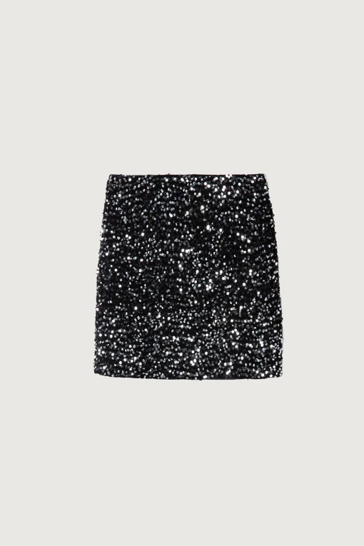 SEQUINED MINI SKIRT