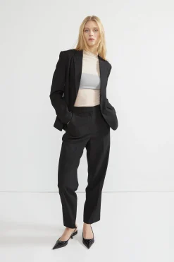 SHEER MOCKNECK TOP