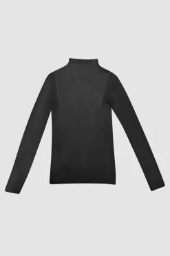 SHEER MOCKNECK TOP