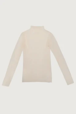 SHEER MOCKNECK TOP