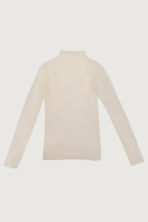 SHEER MOCKNECK TOP