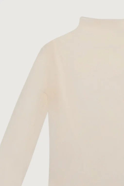 SHEER MOCKNECK TOP