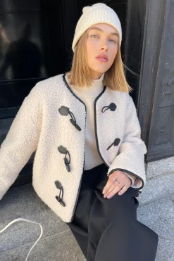 SHERPA JACKET WITH TOGGLE FRONT