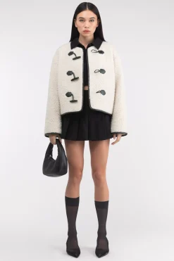 SHERPA JACKET WITH TOGGLE FRONT