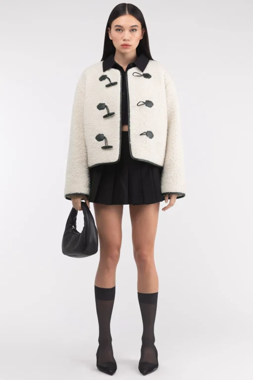 SHERPA JACKET WITH TOGGLE FRONT