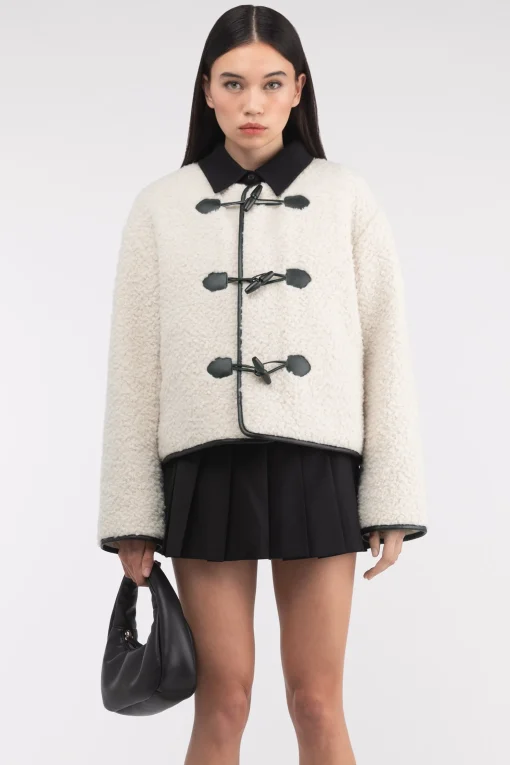 SHERPA JACKET WITH TOGGLE FRONT