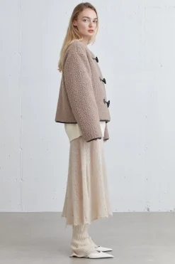 SHERPA JACKET WITH TOGGLE FRONT