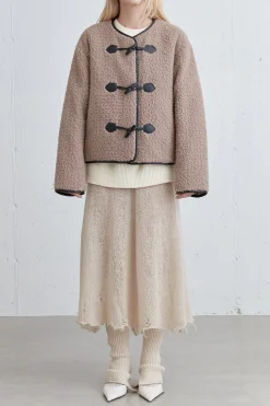 SHERPA JACKET WITH TOGGLE FRONT