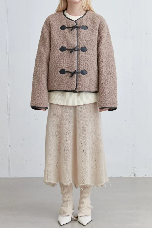 SHERPA JACKET WITH TOGGLE FRONT