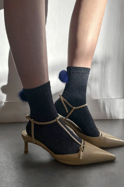 SHIMMER KNIT SOCKS