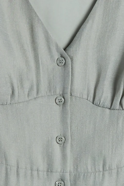 SHIRT CHIFFON MIDI DRESS