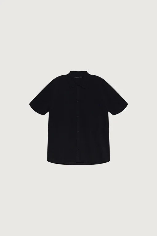 SHORT SLEEVE BUTTON UP SWEATER