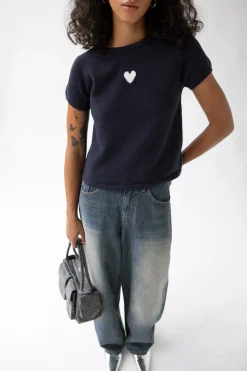 SHORT SLEEVE SWEATER