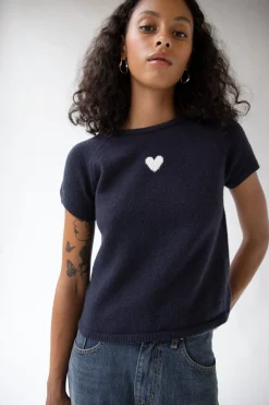 SHORT SLEEVE SWEATER