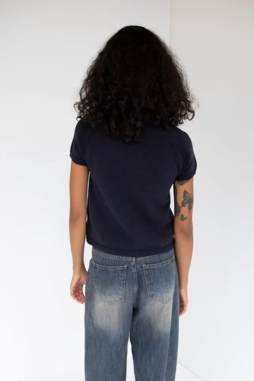 SHORT SLEEVE SWEATER