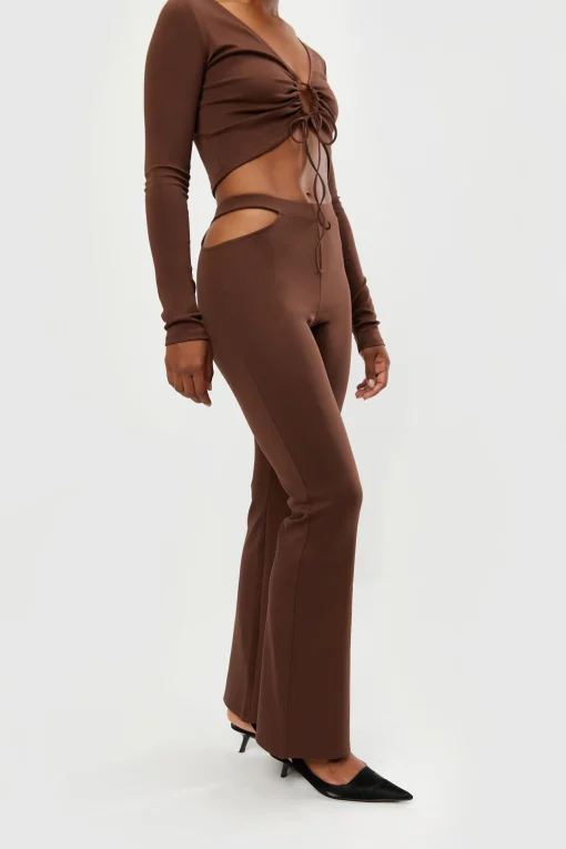 SIDE CUT-OUT PANTS